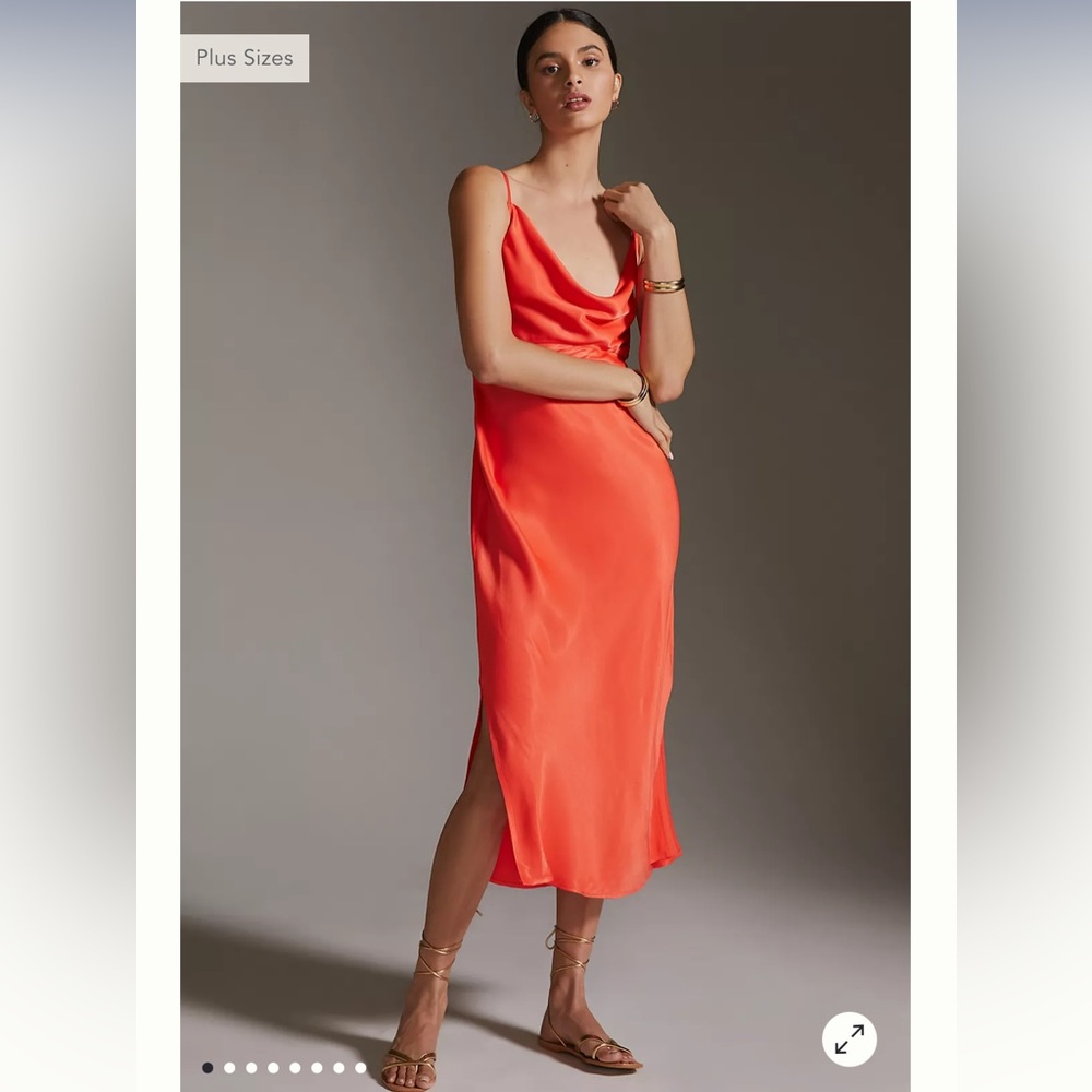 Anthropologie Elyse Bias Slip Dress